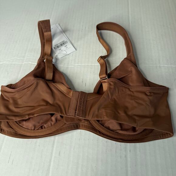 HSIA Minimizer Bra Unlined Full Coverage Underwire Brown NWT Size 36C - Picture 4 of 7